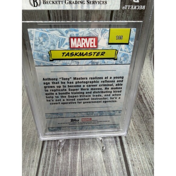 2024 TOPPS CHROME UK SAPPHIRE EDITION MARVEL #135 TASKMASTER BGS Mint 9 - Picture 7 of 10